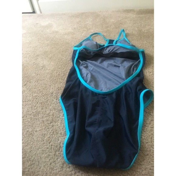 Champion Women's Swimsuit Size Large 12-14 Blue - Picture 5 of 6